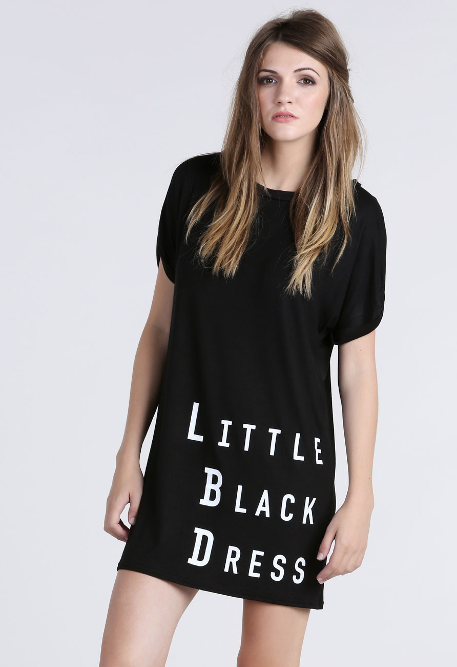 little black dress tee shirt